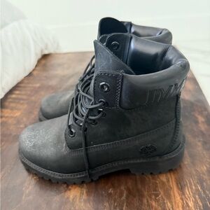 Timberland x Jimmy Choo Black Leather 6-Inch Boots – Women’s 6.5